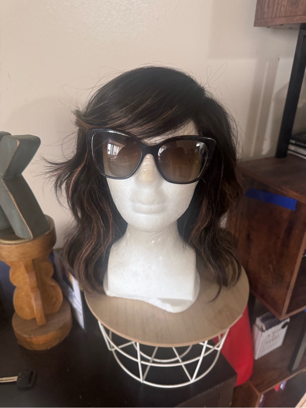 Dolce & Gabbana Brown Gradient Oversized Sunglasses with Gold DG Logo - Picture 2 of 8